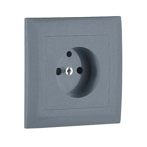 EFAPEL 90904_TAL Fedlap kerettel francia csatlakozóaljzathoz alumínium