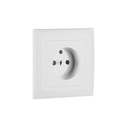 EFAPEL 90904_TBR Fedlap kerettel francia csatlakozóaljzathoz fehér