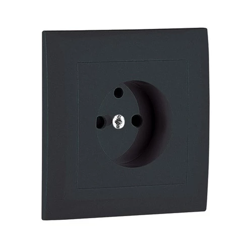 EFAPEL 90904_TIS Fedlap kerettel francia csatlakozóaljzathoz szürke