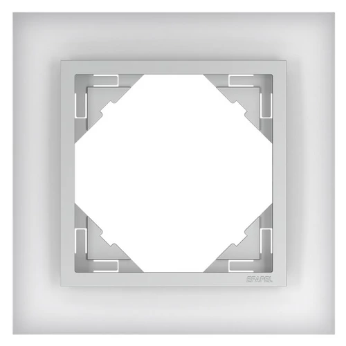 EFAPEL 90910_TCA Crystal Egyes keret, kristály/alumínium