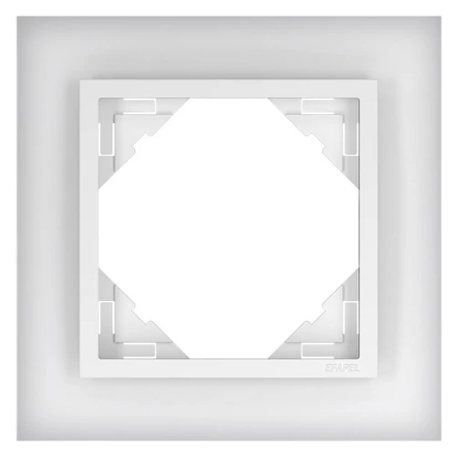 EFAPEL 90910_TCG Crystal Egyes keret, kristály/jég