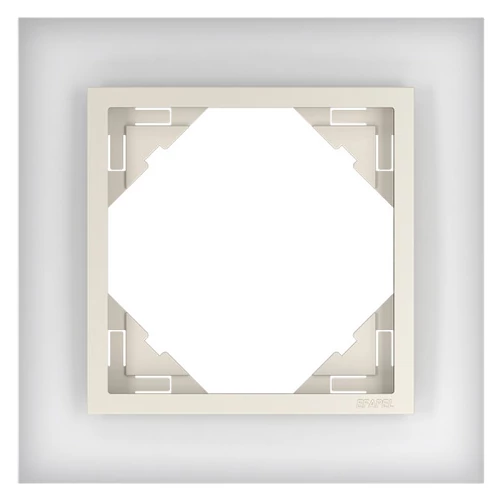 EFAPEL 90910_TCP Crystal Egyes keret, kristály/gyöngyház