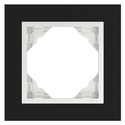 EFAPEL 90910_TEG Crystal Egyes keret, fekete kristály/jég