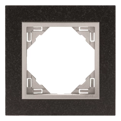 EFAPEL 90910_TGA PETRA Egyes keret, gránit/alumínium