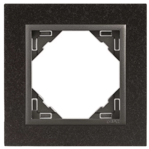 EFAPEL 90910_TGS PETRA Egyes keret, gránit/szürke