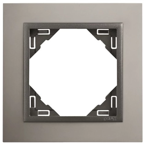 EFAPEL 90910_TUS METALLO Egyes keret, alumínium/szürke