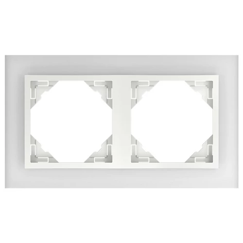 EFAPEL 90920_TCG Crystal Kettes keret, kristály/jég