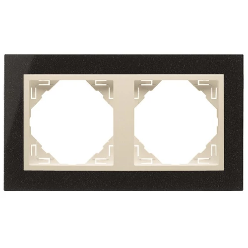 EFAPEL 90920_TGP PETRA Kettes keret, gránit/gyöngyház