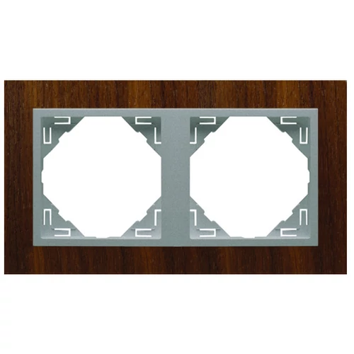 EFAPEL 90920_TNA ARBORE Kettes keret, dió/alumínium