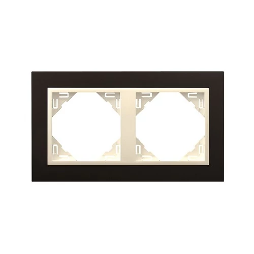 EFAPEL 90920_TPG ANIMATO Kettes keret, fekete/jég