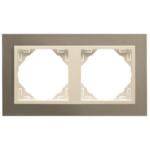 EFAPEL 90920_TTP METALLO Kettes keret, titán/gyöngyház