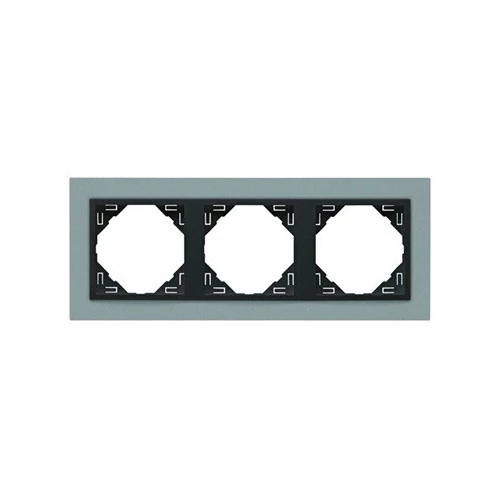 EFAPEL 90930_TAS ANIMATO Hármas keret, alumínium/szürke