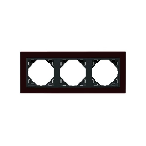 EFAPEL 90930_TBS ANIMATO Hármas keret, sötétlila