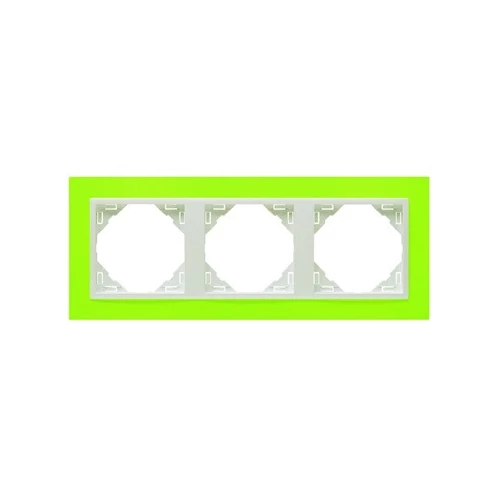 EFAPEL 90930_TDG ANIMATO Hármas keret, zöld