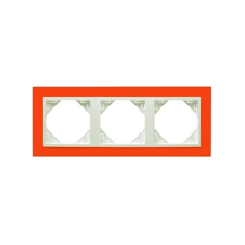 EFAPEL 90930_TJG ANIMATO Hármas keret, narancs