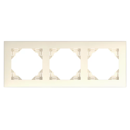 EFAPEL 90930_TMF BASE Hármas keret, elefántcsont