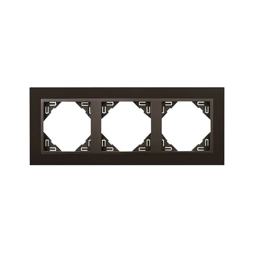 EFAPEL 90930_TPS ANIMATO Hármas keret, fekete-szürke