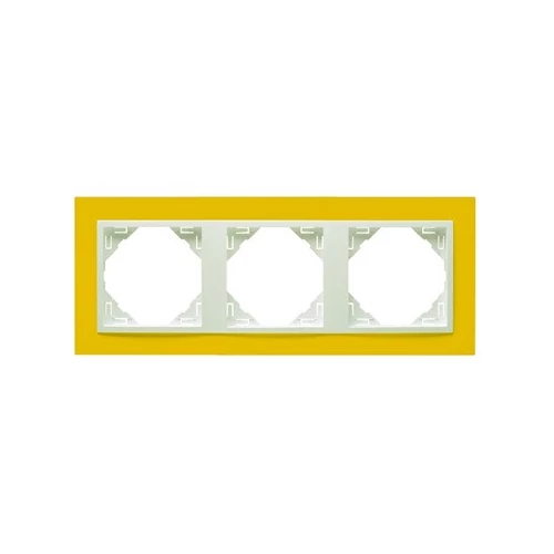 EFAPEL 90930_TRG ANIMATO Hármas keret, sárga
