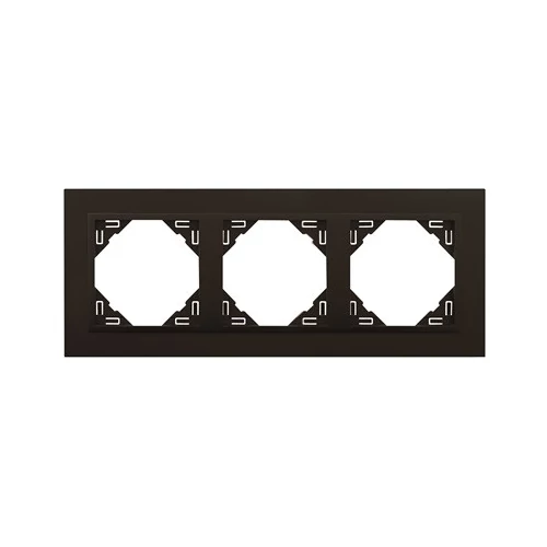 EFAPEL 90930_TRR ANIMATO Hármas keret, fekete