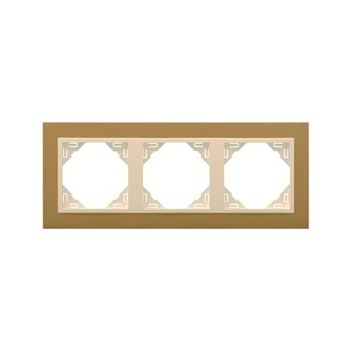 EFAPEL 90930_TUG ANIMATO Hármas keret, arany/jég