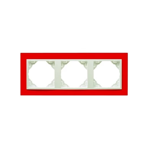 EFAPEL 90930_TVG ANIMATO Hármas keret, piros