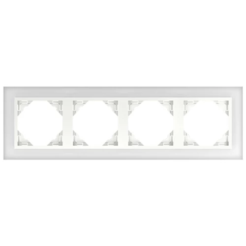 EFAPEL 90940_TCG Crystal Négyes keret, kristály/jég