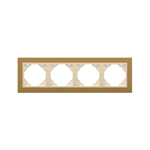 EFAPEL 90940_TUG ANIMATO Négyes keret, arany/jég