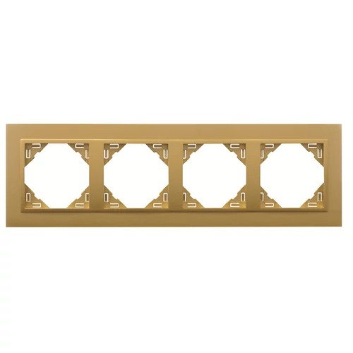 EFAPEL 90940_TUU ANIMATO Négyes keret, arany/arany