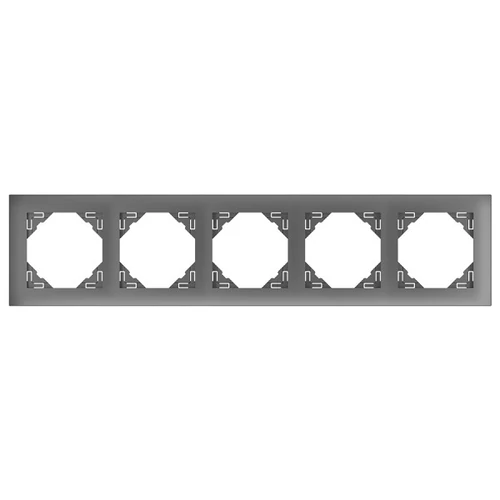 EFAPEL 90950_TIS AQUARELLA Ötös keret, szürke