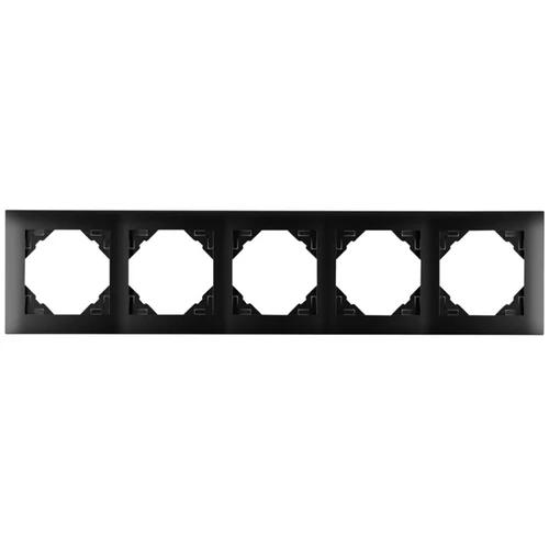 EFAPEL 90950_TPM AQUARELLA Ötös keret, fekete