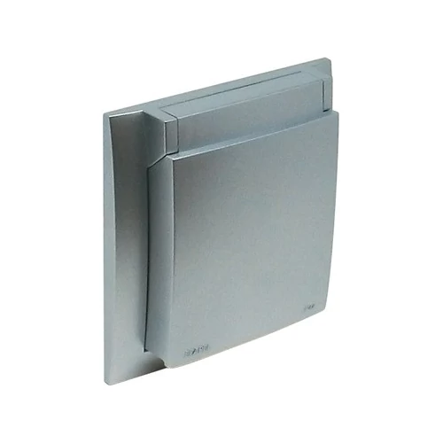 EFAPEL 90961_TAL Vízálló csapfedeles egyeskerest (IP44) - alumínium