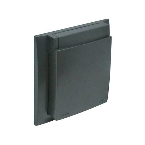 EFAPEL 90961_TIS Vízálló csapfedeles egyeskerest (IP44) - szürke