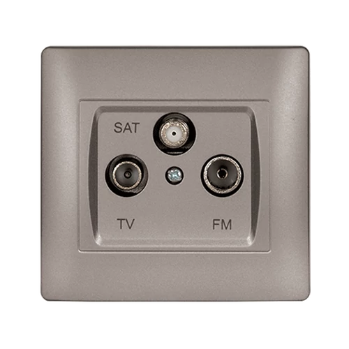 ELMARK 11684 RÍM TV+FM+SAT ALJZAT SZÜRKE METÁL
