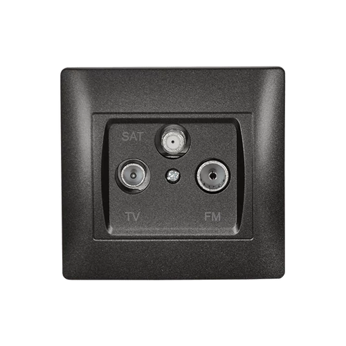 ELMARK 11685 RÍM TV+FM+SAT ALJZAT GRAFIT METÁL