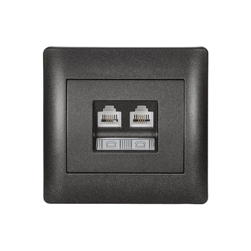ELMARK 11745 RÍMTELEFON ALJZAT (DUPLA) GRAFIT METÁL