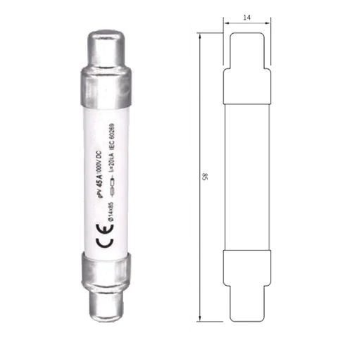 ELMARK 15PV45A Biztosítékbetét 14X85 45A 1500VDC