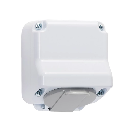 ELMARK 190215 NÉMET TÍPUSÚ ALJZAT 16A 250V FEHÉR, IP44
