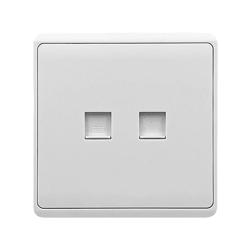 ELMARK 190885/WH LONDON KETTŐS SZÁMÍTÓGÉPES RJ45 ALJZAT FEHÉR