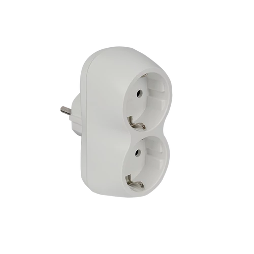 ELMARK 192213 ADAPTER DUPLA FEHÉR
