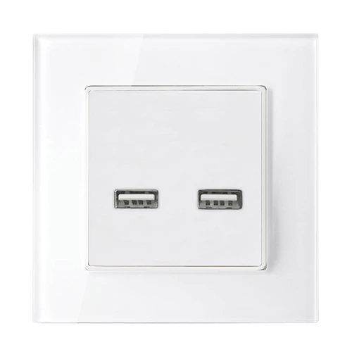 ELMARK 195028/WH KETTŐS USB ALJZAT ÜVEG KERET FEHÉR