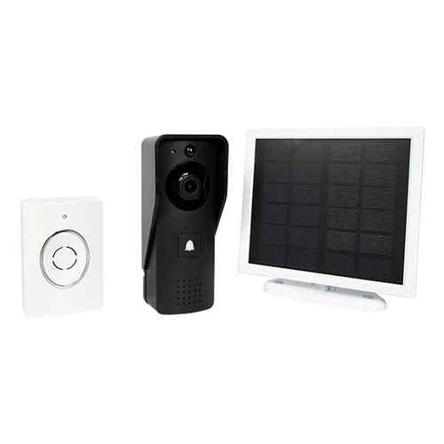 ELMARK 195084 EL-IP09 NAPELEMES VIDEÓ KAPUCSENGŐ KAMERA + CSENGŐSZETT