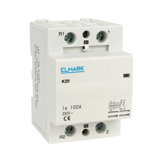 ELMARK 23083 MODULÁRIS KONTAKTOR К20 100А 230V 1NO+1NC