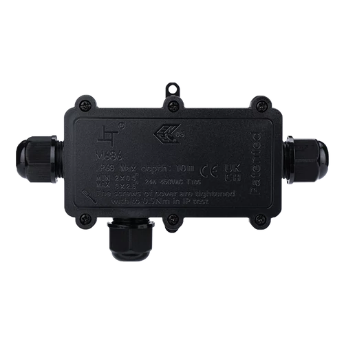 ELMARK 31077 ELMARK CSATLAKOZÓDOBOZ 3 BEJÁRATOS 450VAC 24A, IP68