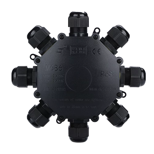 ELMARK 31080 ELMARK CSATLAKOZÓDOBOZ 8 BEJÁRATOS 450VAC 24A, IP68