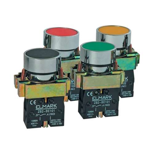 ELMARK  401043 NYOMÓGOMB EL2-BP 42 NC PIROS IP65 EL2-BP