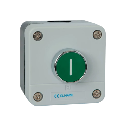 ELMARK  401102TOKOZOTT NYOMÓGOMB B102 1NO IP44 ZÖLDEL1-B