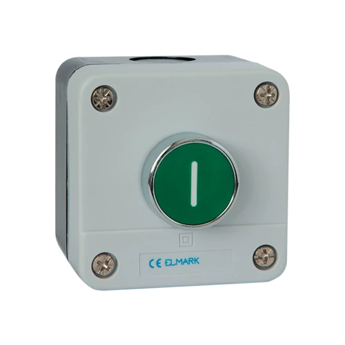 ELMARK  401132 TOKOZOTT NYOMÓGOMB BP102 1NO IP65 ZÖLDEL1-B