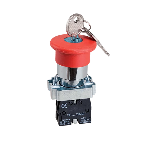 ELMARK  401142 GOMBAFEJES NYOMÓGOMB TÍPUS EL2-BS 142 NO+NC KULCCSAL EL2-BS