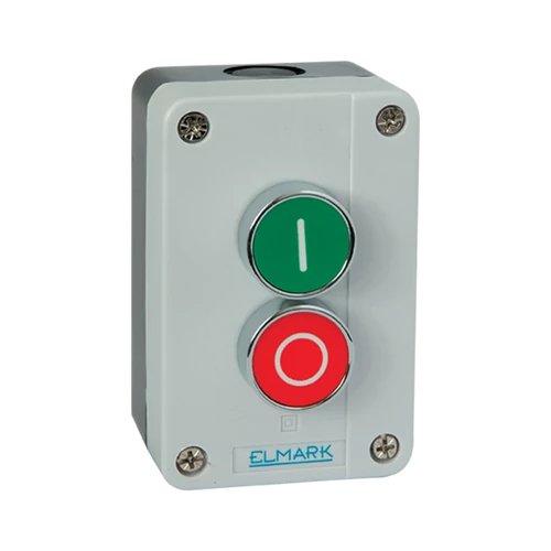 ELMARK  401233 TOKOZOTT NYOMÓGOMB BP213 1NO;1NC IP65 1 PIROS, 1 ZÖLD EL1-B