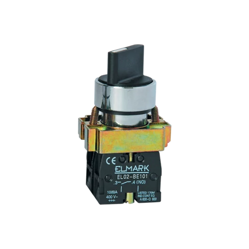 ELMARK  401421 BEÉPÍTHETŐ NYOMÓGOMB BD 21 1NO 2 POZÍCIÓS FEKETE EL2-BD